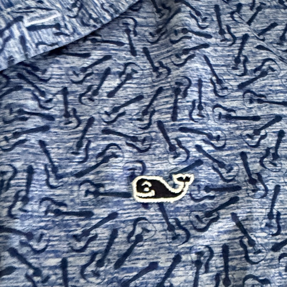NWT vineyard vines on the go polo size M guitar maritime blue - Picture 4 of 4